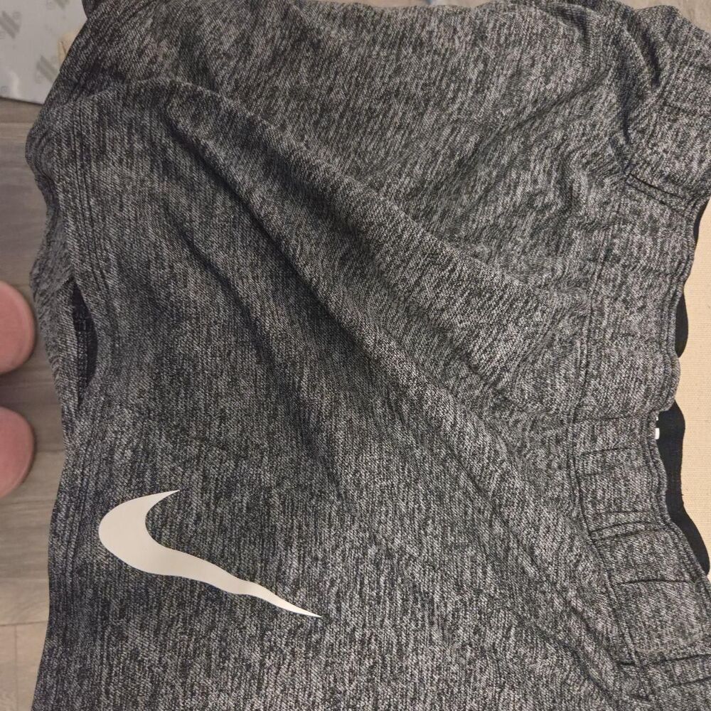 Nike Women's Grey and Black Shorts